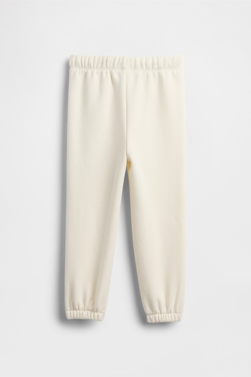Pantalón Deportivo Logo Gap Toddler Niña Ivory Frost
