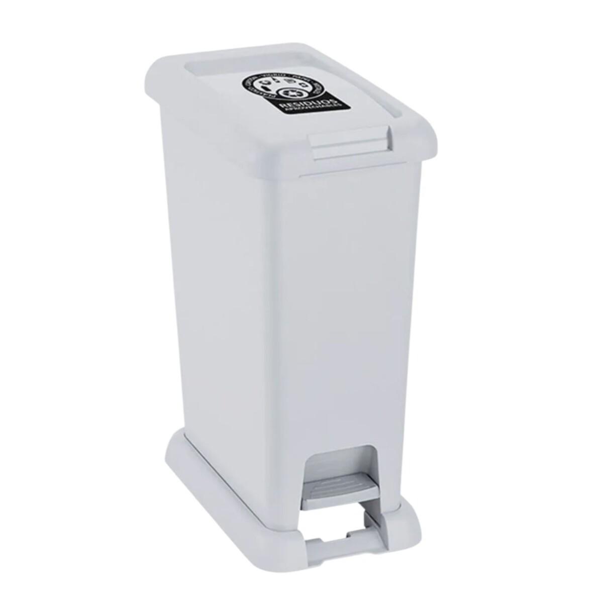 Papelera Basurero Con Pedal Rimax - 35 litros - Blanco 