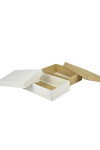 Caja eco 07 - 16x23x6 cm. REVERSIBLE BLANCO - MADERA