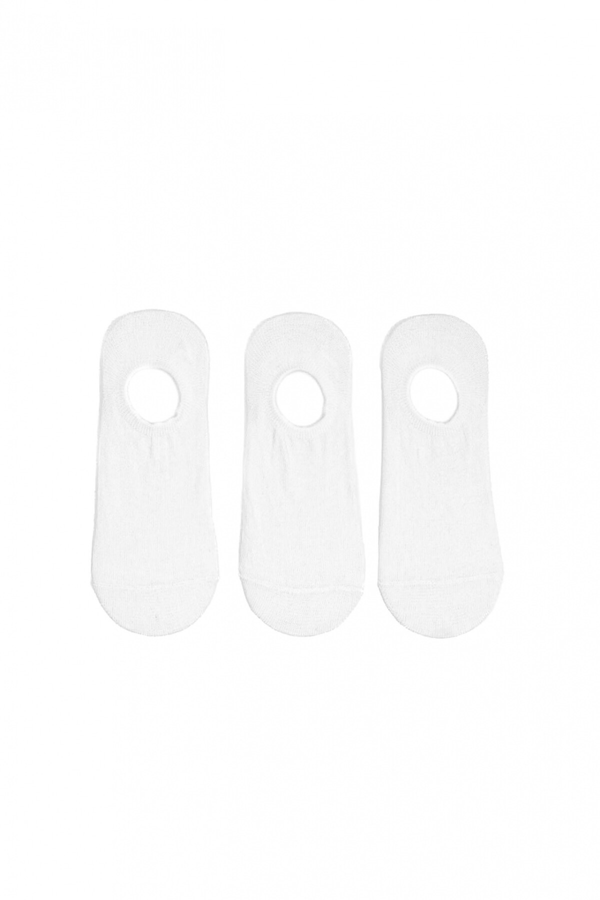 Medias Pack x3 Invisibles Blanco