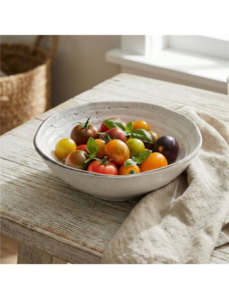 BOWL D15x5CM BLANCO BORDE GRIS BOWL D15x5CM BLANCO BORDE GRIS