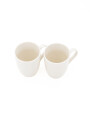 TAZA BLANCA PANAL SET X 2 BLANCO