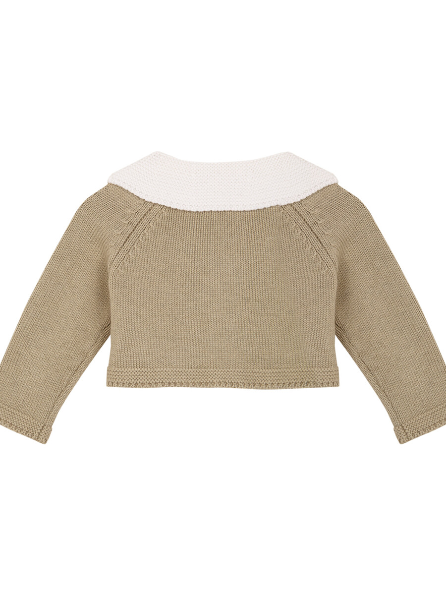 Chaqueta Cuello Contraste Verde Claro