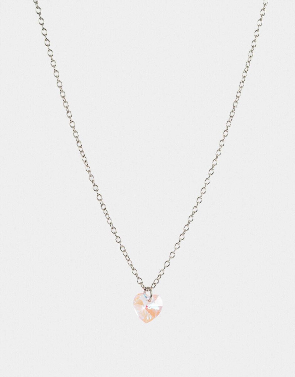 Cadena Con Dije De Corazón - Plateado 