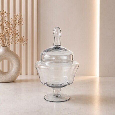 Bombonera de Cristal con Pedestal - Altura 36 cm Bombonera de Cristal con Pedestal - Altura 36 cm