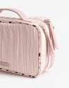 Porta Cosméticos Portacosméticos Texturado - Rosa Bebe