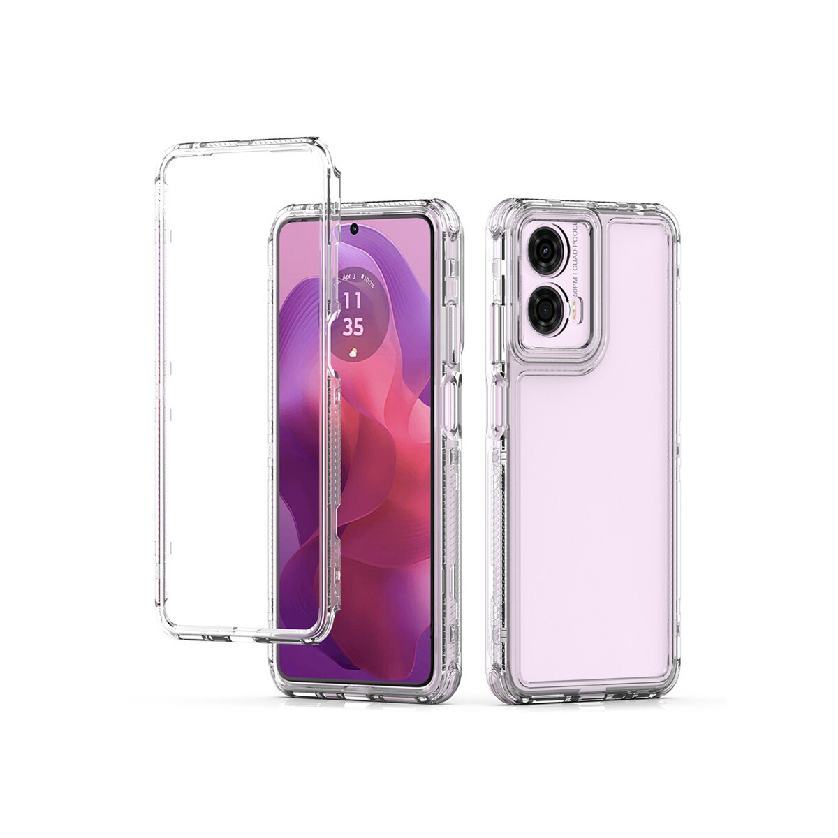 Protector rígido para Motorola Moto G24 transparente 