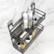 Set x2 Estante colgante adhesivo M NEGRO
