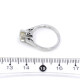 Anillo Antiguo En Oro 18K, Platino Y Brillante Anillo Antiguo En Oro 18K, Platino Y Brillante