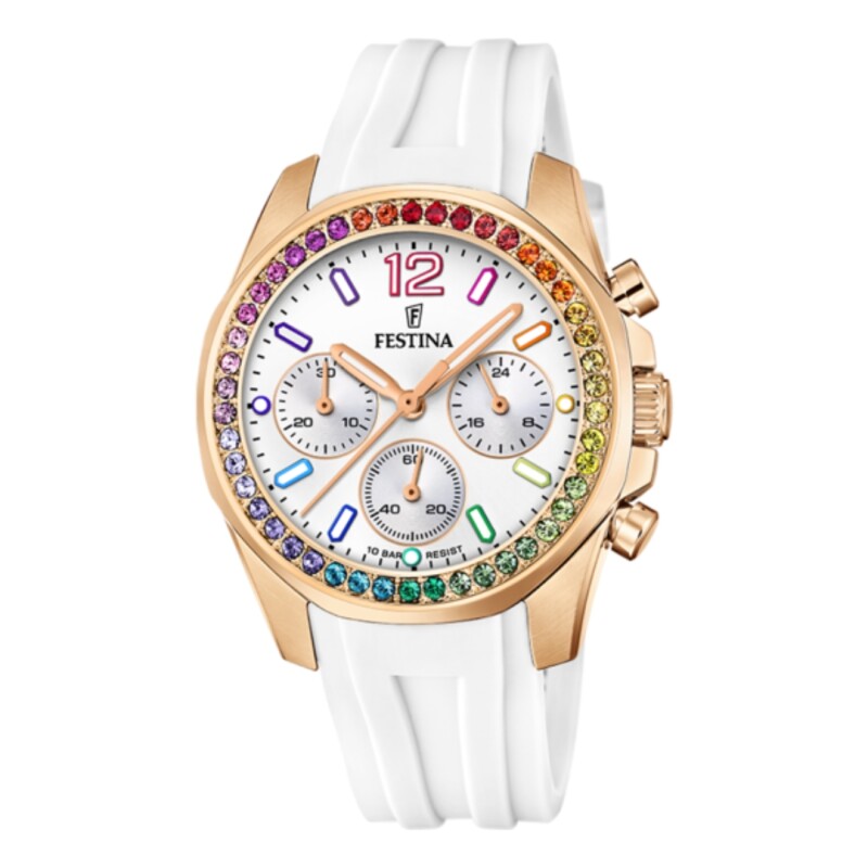 Reloj Festina F20611/2 para mujer con correa de resina Blanco