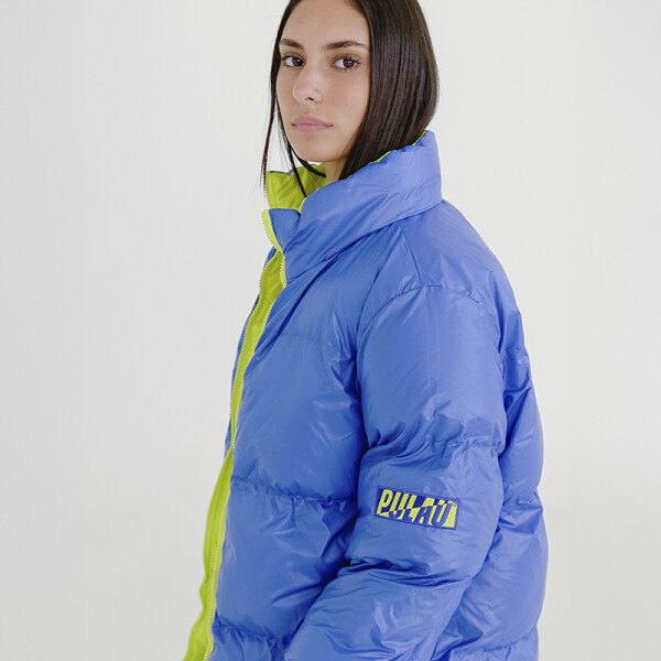 Campera Pulau Puffer Gloffy Reversible Azul