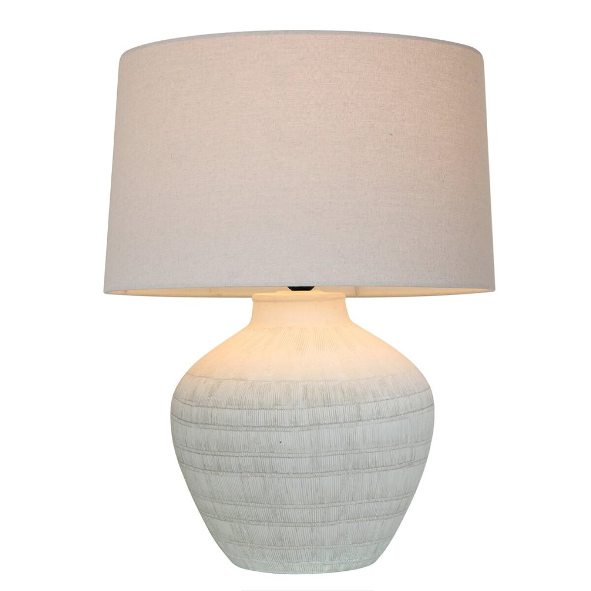 LAMPARA DE MESA CERAMICA D43x55.5CM BEIGE 