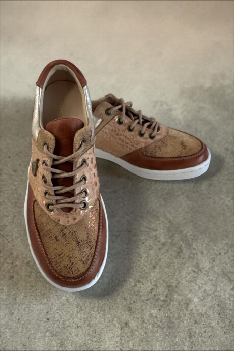 Sneakers Dakota Combinado Marrones Con Arte Sneakers Dakota Combinado Marrones Con Arte