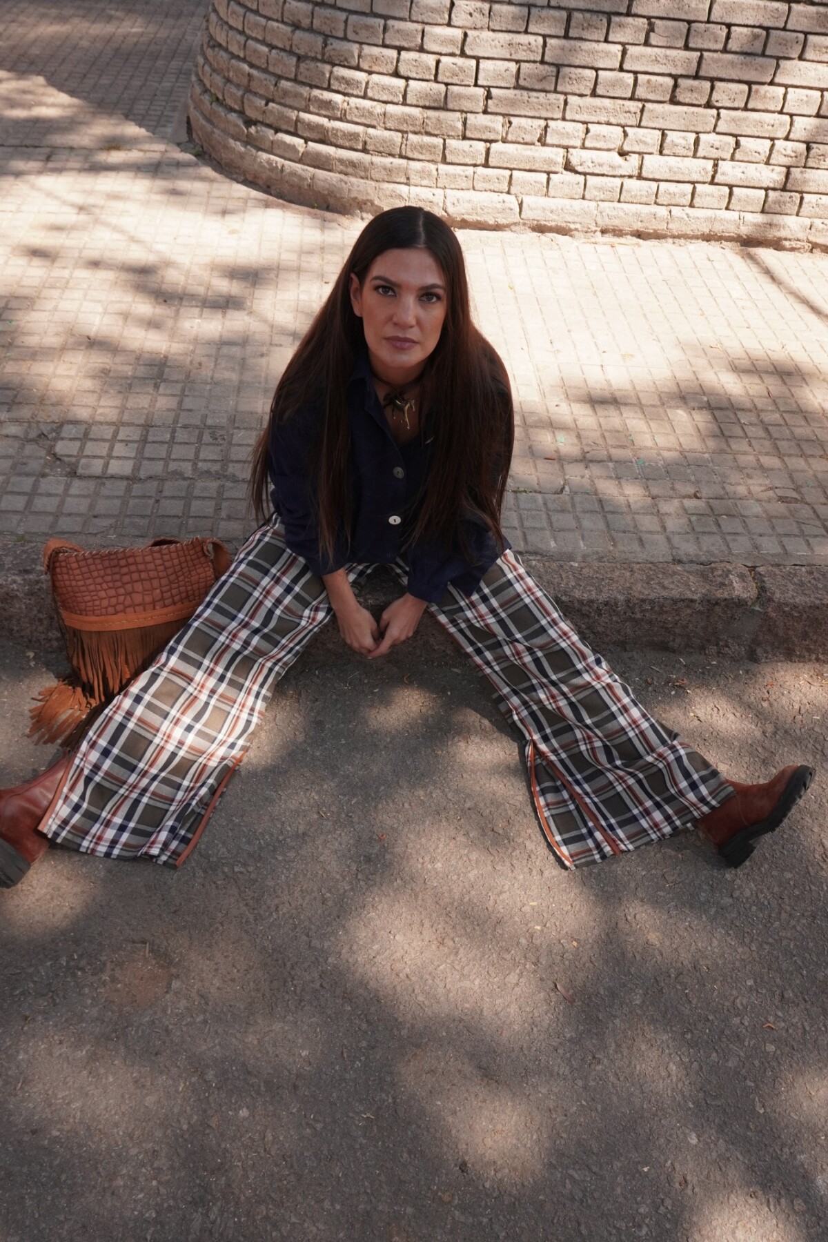 Crazy Pants Vol2 Cuadrillé Verde Seco / Blanco