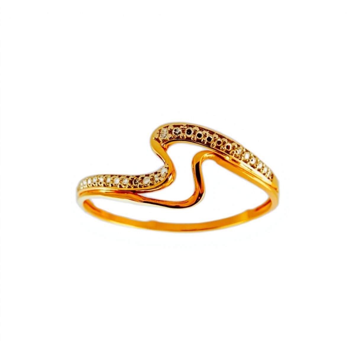 Anillo-Oro bajo-Piedra Zirconia-AN8022 - conpiedra 