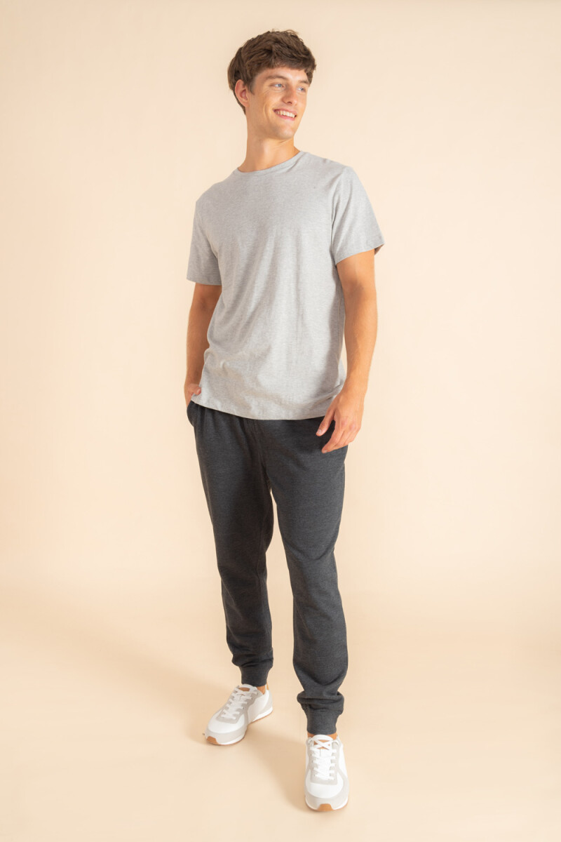 Pantalón deportivo con puño - Gris Oscuro 