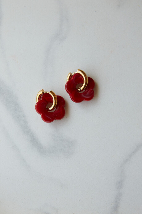 AROS FLOWER ROJO