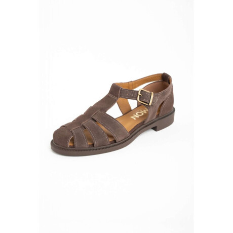 Cangrejera Gamuza Chocolate