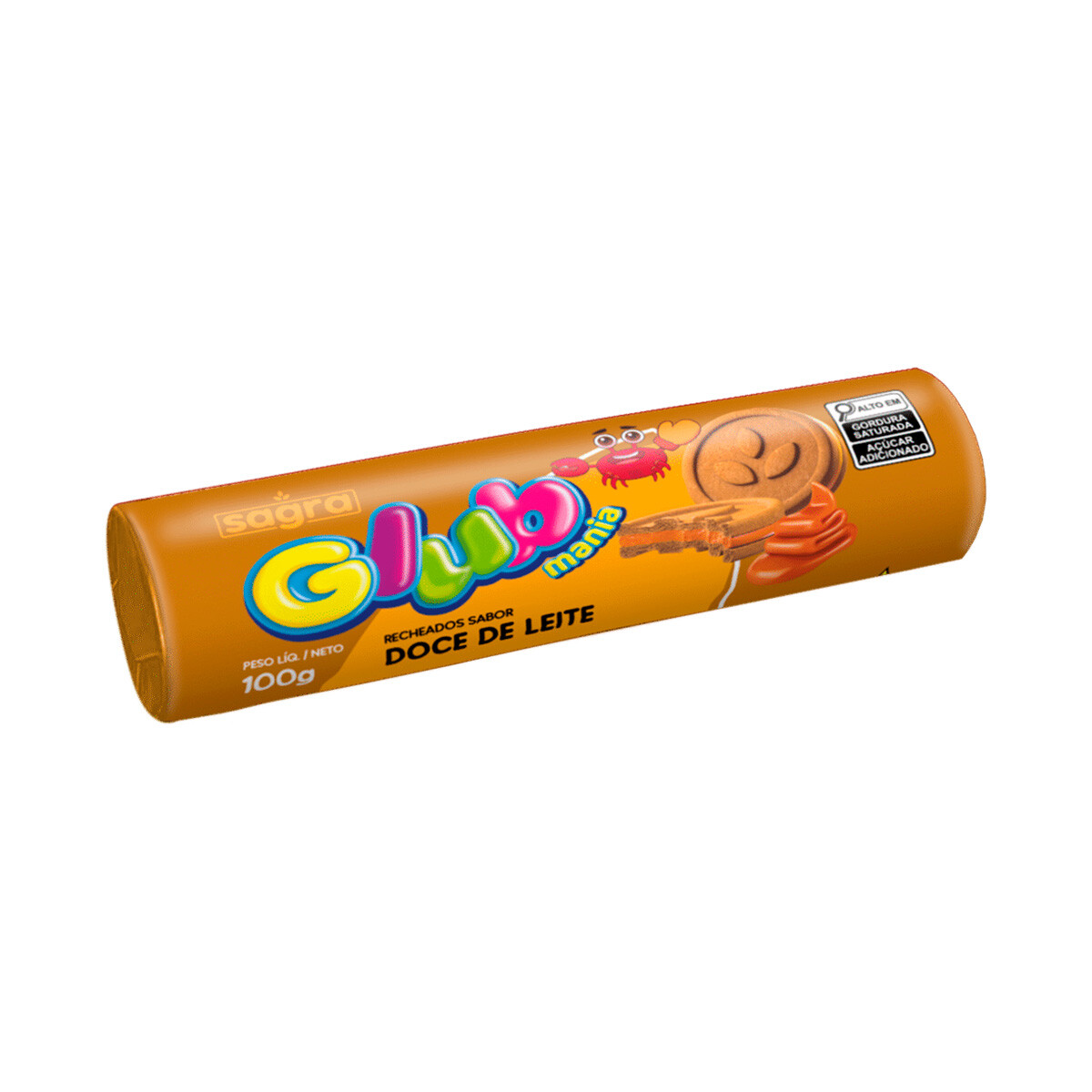 Galletita Rellena GLUB 100 / 115 grs - Dulce de leche 