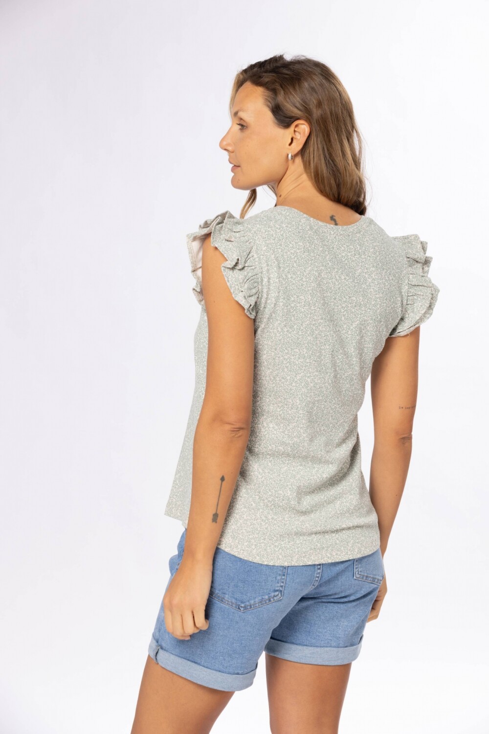 REMERA ESTAMPADA Beige