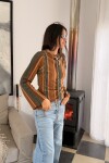 Golden Bridge Sweater Camel / Verde
