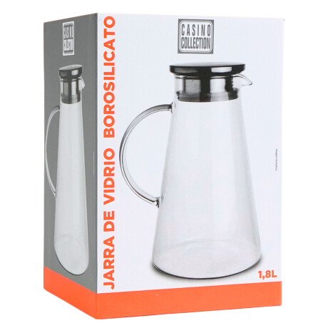 Jarra de vidrio borosilicato y tapa de acero Jarra de vidrio borosilicato y tapa de acero