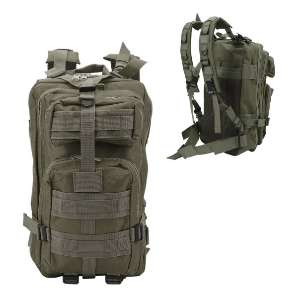 Mochila Camping Táctica Militar Impermeable 30 L Acampar Variante Color Verde