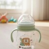 Vaso KIKKABOO 6m+ boquilla silicona verde