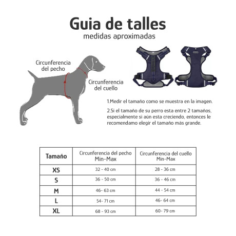 Arnés Y Correa P/Mascota Ajustable Tela Oxford Resistente Azul Marino