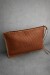 Leather Envelope Camel Weave