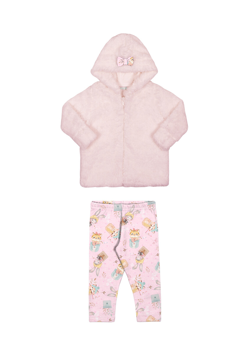 Conjunto Infantil chaqueta y pantalón - Rosa 