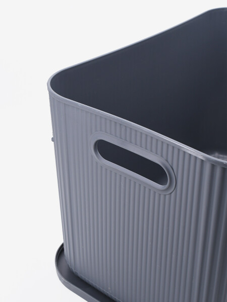 CAJA ORGANIZADORA CON TAPA GRIS
