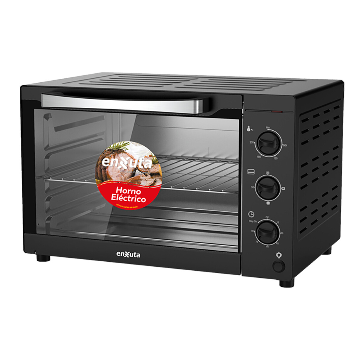 Horno Eléctrico Negro 42 Lts 