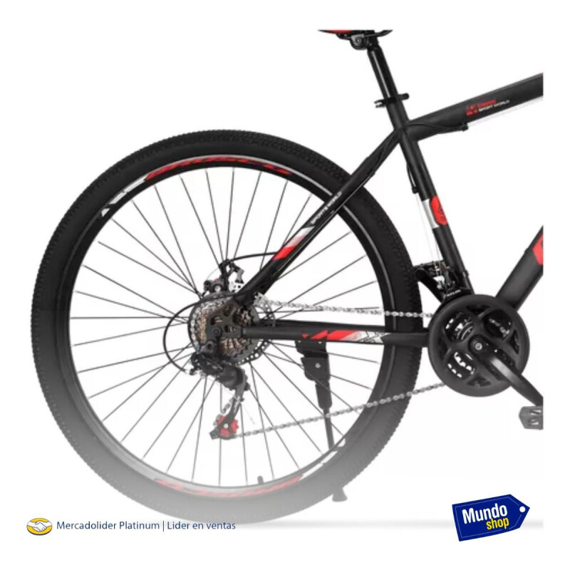 Bicicleta Montaña Rodado 26 Con 21 De Velocidad Aro 26 Rojo