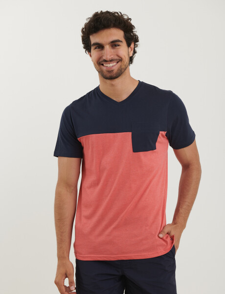 520771 T-SHIRTS NAVIGATOR Azul Osc/coral