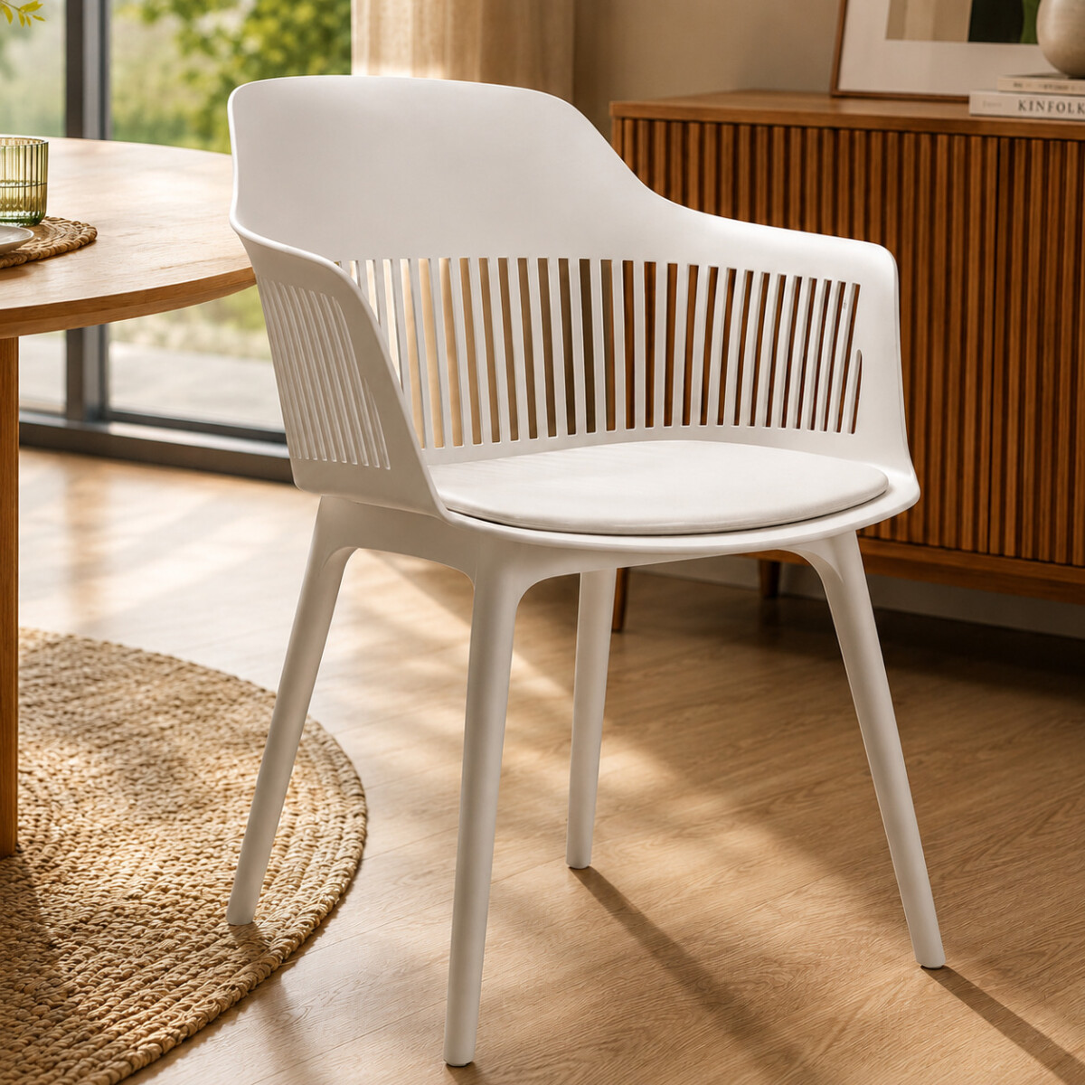 Silla Comedor ComboHome Cocina Aurora Marcela Nórdica 83Cm ® - Beige 1 