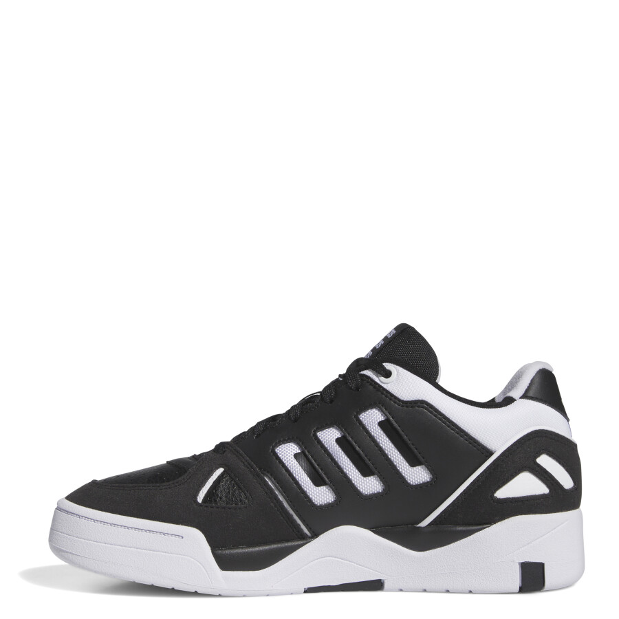 Championes de Hombre Adidas Midcity Low Negro - Blanco