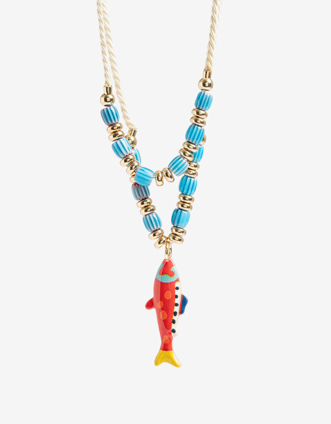 Collares Cortos Color Collar Corto Beads Sardina - Combinacion Multicolor