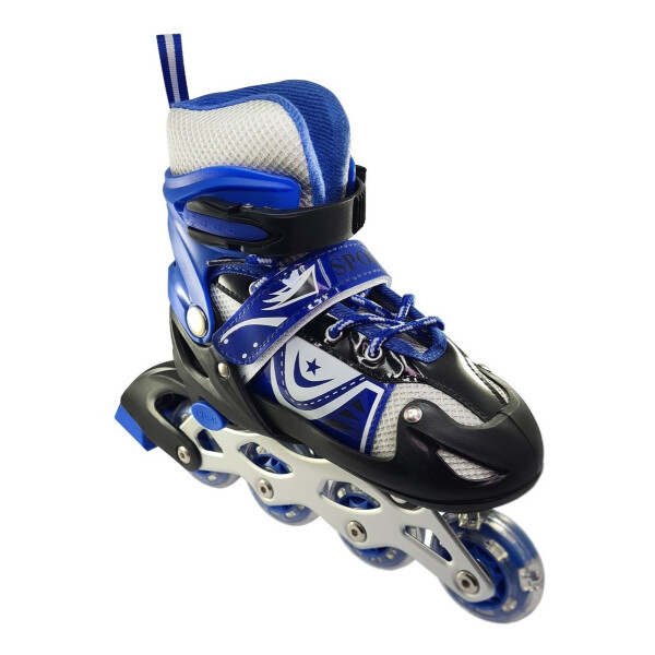 Patines Rollers Extensibles Calidad Colores Infantil Niños Variante Color Azul Talle 39-42 (L)