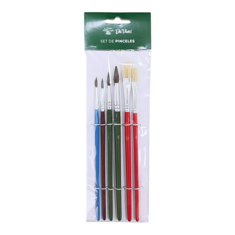 Pinceles Da Vinci 6 pcs Colores