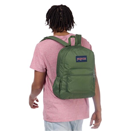 Mochila Escolar Jansport Cross Town Original Unisex Urbana Cargo Green