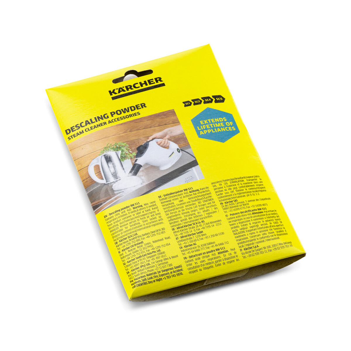 Pack Polvo Descalcificador Limpiadoras de Vapor Karcher SC Pack Polvo Descalcificador Limpiadoras de Vapor Karcher SC