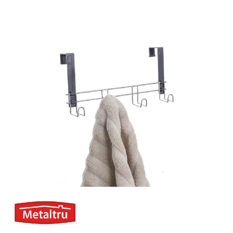 Colgador d/Puerta 4 Ganchos Cromo /Concreto 1460.26.46 Colgador d/Puerta 4 Ganchos Cromo /Concreto 1460.26.46