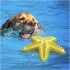 Juguete Perro Dental Morder Higiene Estrella Marina Flotante Color Variante Amarillo