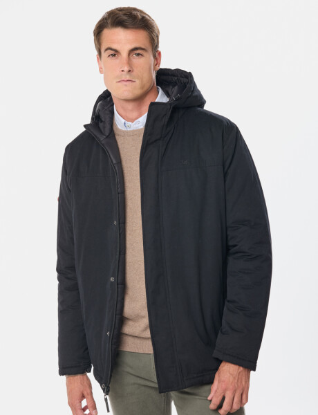 CAMPERA REVERSIBLE CAPITONEADA Negro
