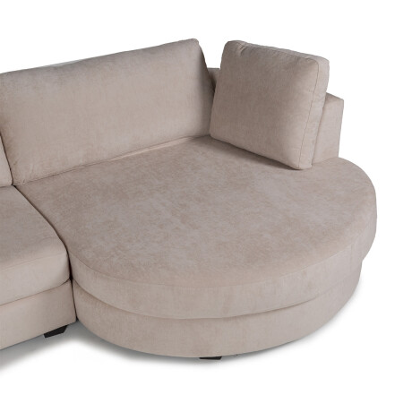 Rinconera Lotus - Tela Microfibra - Chaise Derecho 12072 (Beige)