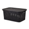 Caja simil rattan 2,5 Lts. (23x15,5x11cm) CHOCOLATE