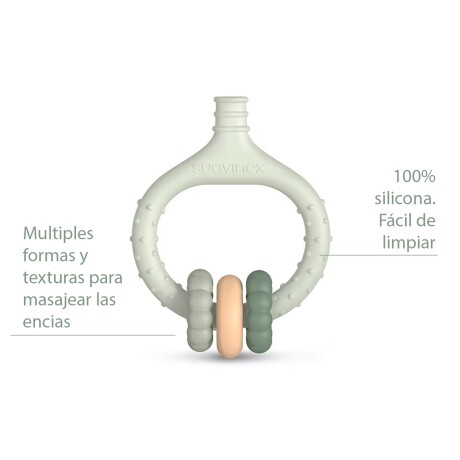 Pre-Cepillo Masajeador Encías Bebé +0m Silicona Ligero Suave Verde