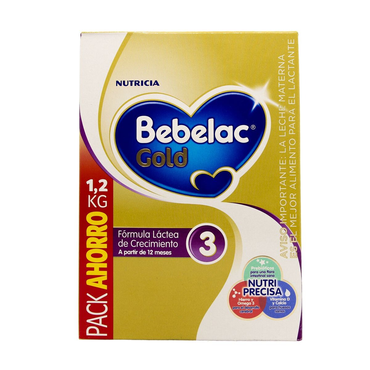BEBELAC GOLD 3 POLVO AHORRO PACK X 1200 