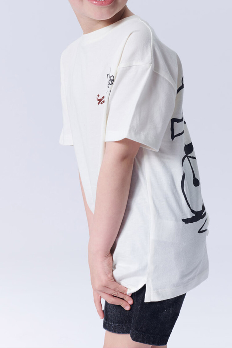 Remera estampada Comic Blanca